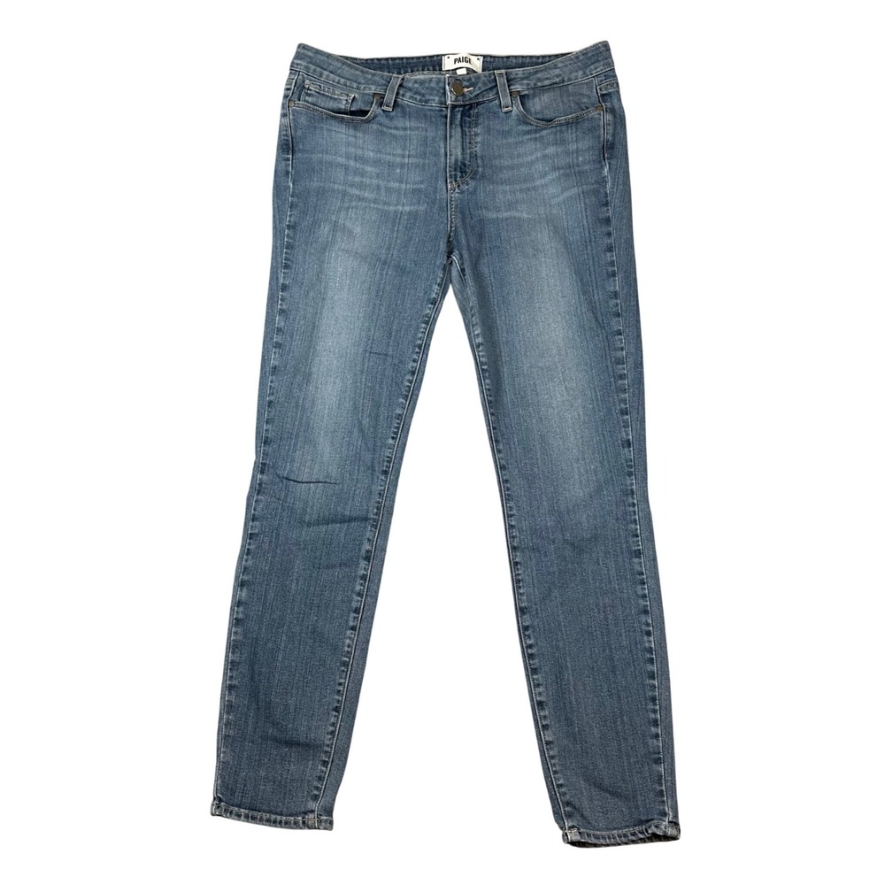 Paige Verdugo Ankle Jeans Womens 32 Blue Stretch Skinny Premium Classic Denim